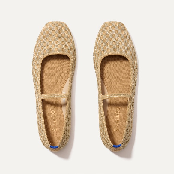 Rothy's Shoes - Rothy’s The Max Square Mary Jane Golden Sun Basketweave size 9 NWOT